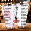 Camellia Personalized Bible List Stainless Steel Tumbler - Customized Double-Walled Insulation Travel Thermal Cup With Lid Gift Fot Christian