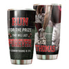 Camellia Personalized American Football Faith Stainless Steel Tumbler - Double-Walled Insulation Vacumm Flask - Gift For American Fans