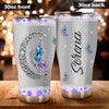 Camellia Personalized Mental Style Butterfly Jewerly Stainless Steel Tumbler-Double-Walled Insulation Travel Cup With Lid01