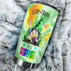Camellia Persionalized 3D Hippie Gnome Stainless Steel Tumbler - Customized Double - Walled Insulation Thermal Cup With Lid