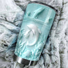 Camellia Personalized 3D Dolphin Ceramic Stainless Steel Tumbler - Customized Double-Walled Insulation Travel Thermal Cup With Lid Gift For Dolphin Lover