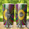 Camellia Personalized Hippie Sunflower Every Little Thing Is Gonna Be Alright Stainless Steel Tumbler-Double-Walled Insulation Travel Cup With Lid
