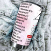 Camellia Personalized Bible List Stainless Steel Tumbler - Customized Double-Walled Insulation Travel Thermal Cup With Lid Gift Fot Christian