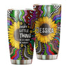 Camellia Personalized Hippie Sunflower Every Little Thing Is Gonna Be Alright Stainless Steel Tumbler-Double-Walled Insulation Travel Cup With Lid