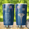 Camellia Personalized Nurse Remember You Save Lifes 02 Stainless Steel Tumbler - Double-Walled Insulation Vacumm Flask - Gift For Nurse, Christmas Gift, International Nurses Day