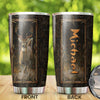 Camellia Personalized Autism Mama Sika Deer Stainless Steel Tumbler - Double-Walled Insulation Vacumm Flask - Gift For Christmas, Thanksgiving, Deer Lovers
