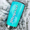 Camellia Personalized Ceramic Texture Dolphin Stainless Steel Tumbler - Customized Double-Walled Insulation Travel Thermal Cup With Lid