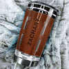 Camellia Personalized Drum Surface Stainless Steel Tumbler - Customized Double-Walled Insulation Travel Thermal Cup With Lid
