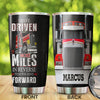 Camellia Personalized Trucker I Have Driven More Miles Stainless Steel Tumbler- Double-Walled Insulation Gift For Truck Driver