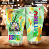 Camellia Persionalized 3D Hippie Gnome Stainless Steel Tumbler - Customized Double - Walled Insulation Thermal Cup With Lid