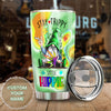 Camellia Persionalized 3D Hippie Gnome Stainless Steel Tumbler - Customized Double - Walled Insulation Thermal Cup With Lid