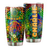 Camellia Personalized Colorful Hippie Haight Stainless Steel Tumbler-Sweat-Proof Double Wall Travel Cup With Lid