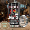 Camellia Personalized Trucker I Have Driven More Miles Stainless Steel Tumbler- Double-Walled Insulation Gift For Truck Driver