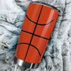 Camellia Persionalized Basketball Facts Stainless Steel Tumbler - Customized Double - Walled Insulation Travel Thermal Cup With Lid Gift For Basketball Player