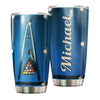 Camellia Personalized 3D Billiard Table Stainless Steel Tumbler - Customized Double-Walled Insulation Travel Thermal Cup With Lid Gift For Billiard Player