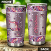 Camellia Personalized Mental Style Jewelry Sewing Stainless Steel Tumbler-Double-Walled Insulation Travel Cup With Lid