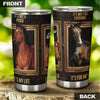 Camellia Personalized Horse Passion Stainless Steel Tumbler - Double-Walled Insulation Vacumm Flask - Gift For Horse Lovers, Cowgirls, Cowboys, Perfect Christmas, Thanksgiving Gift