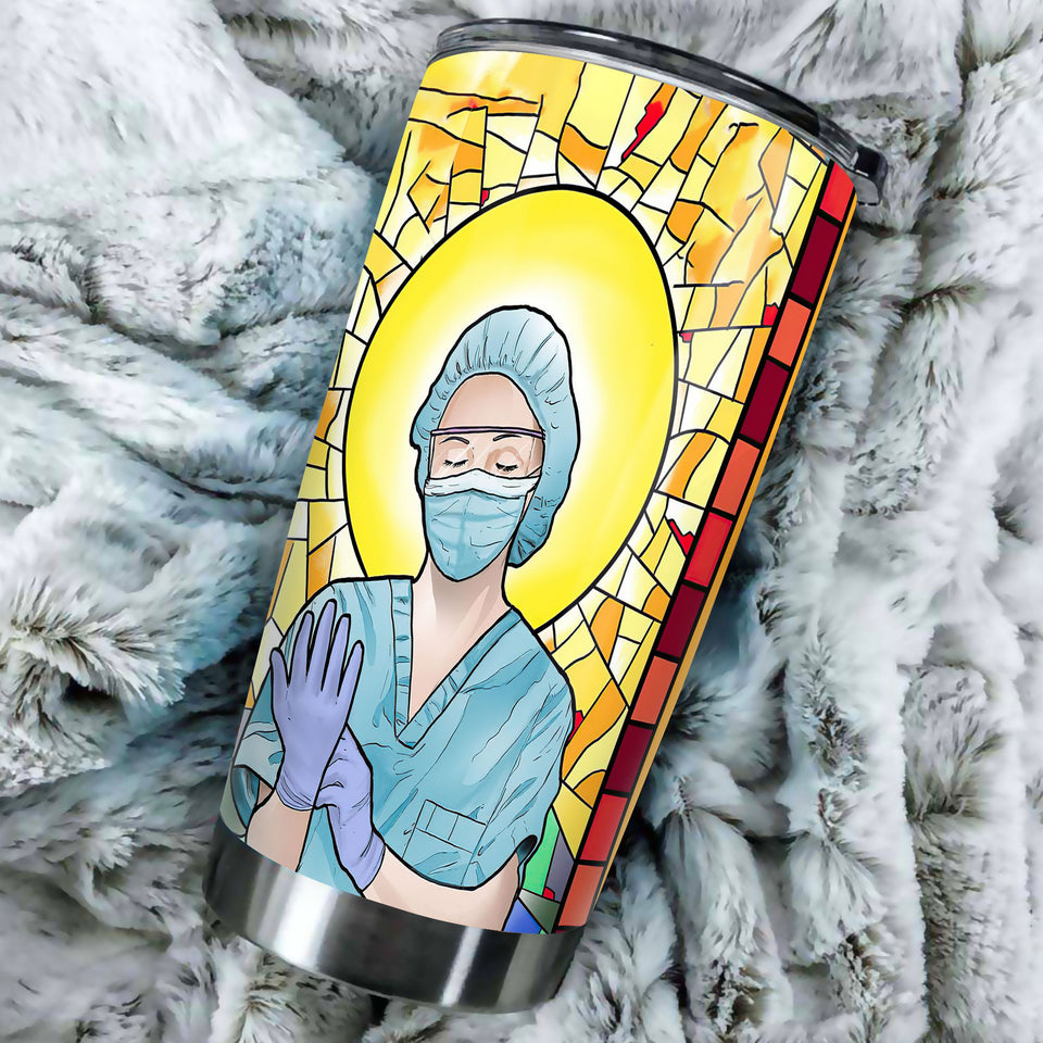 Camellia Personalized Nurse Are The Next Best Thing Stainless Steel Tumbler - Double-Walled Insulation Vacumm Flask - Gift For Nurse, Christmas Gift, International Nurses Day