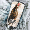 Camellia Personalized Horse Pot Head Stainless Steel Tumbler - Double-Walled Insulation Vacumm Flask - Gift For Horse Lovers, Cowgirls, Cowboys, Perfect Christmas, Thanksgiving Gift