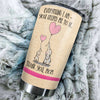 Camellia Personalized Everything I Am You Helped Me To Be Thank You Mom Stainless Steel Tumbler-Double-Walled Insulation Cup With Lid Gift For Mother's Day