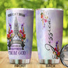 Camellia Personalized You Can't Break A Woman Who Seeks Happiness From God Stainless Steel Tumbler-Double-Walled Travel Therma Cup With Lid