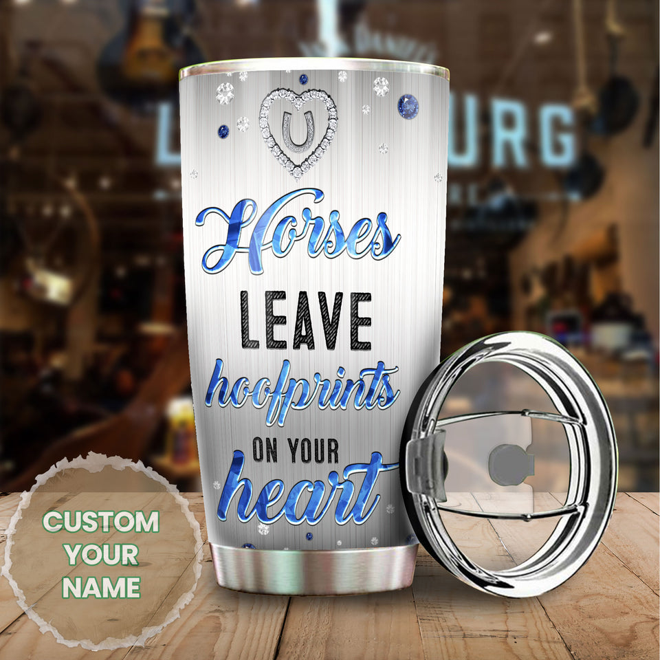 Camellia Personalized Horse Jewelry Style  Stainless Steel Tumbler - Double-Walled Insulation Vacumm Flask - Gift For Horse Lovers, Cowgirls, Cowboys, Perfect Christmas, Thanksgiving Gift 03