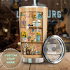 Camellia Personalized Butterfly God Says You Are Stainless Steel Tumbler-Double-Walled Travel Therma Cup With Lid