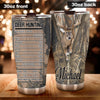 Camellia Personalized 3D Deer Hunting Stainless Steel Tumbler - Customized Double-Walled Insulation Travel Thermal Cup With Lid Gift For Deer Lover