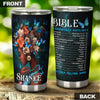 Camellia Personalized Black Women Bible Hotlines Stainless Steel Tumbler - Double-Walled Insulation Vacumm Flask - Gift For Black Queen, International Women's Day, Hippie Girls