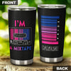Camellia Personalized Bisexual Mixtape Pride Stainless Steel Tumbler - Double-Walled Insulation Vacumm Flask - Gift For LGBT, LGBTQ+, Bisexual