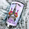 Camellia Personalized You Can't Break A Woman Who Seeks Happiness From God Stainless Steel Tumbler-Double-Walled Travel Therma Cup With Lid