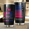 Camellia Personalized Bisexual Mixtape Pride Stainless Steel Tumbler - Double-Walled Insulation Vacumm Flask - Gift For LGBT, LGBTQ+, Bisexual