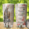 Camellia Personalized Horse Pot Head Stainless Steel Tumbler - Double-Walled Insulation Vacumm Flask - Gift For Horse Lovers, Cowgirls, Cowboys, Perfect Christmas, Thanksgiving Gift