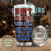 Camellia Personalized Horse Racing Don't Look Back Leave It All On Your Track Stainless Steel Tumbler - Double-Walled Insulation Vacumm Flask - Gift For Horse Lovers, Cowgirls, Cowboys