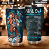 Camellia Personalized Black Women Bible Hotlines Stainless Steel Tumbler - Double-Walled Insulation Vacumm Flask - Gift For Black Queen, International Women's Day, Hippie Girls
