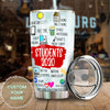 Camellia Personalized 3D Students Of 2020 Stainless Steel Tumbler - Customized Double-Walled Insulation Back To School Thermal Cup With Lid