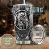 Camellia Personalized Let Your Faith Be Bigger Than Your Fear Sliver Stainless Steel Tumbler-Double-Walled Travel Therma Cup With Lid