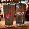 Camellia Persionalized Wine Bar Stainless Steel Tumbler - Customized Double - Walled Insulation Travel Thermal Cup With Lid Gift For Wine Lover