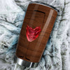 Camellia Persionalized Wine Bar Stainless Steel Tumbler - Customized Double - Walled Insulation Travel Thermal Cup With Lid Gift For Wine Lover