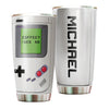 Camellia Personalized Game And Coffee Stainless Steel Tumbler-Thermal Flask Travel Therma Cup With Lid