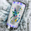 Camellia Personalized Hummingbird And Flower Jewerly Style Stainless Steel Tumbler-Double-Walled Insulation Travel Cup With Lid01