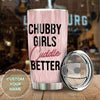Camellia Personalized  Black Woman Chubby Girls Cuddle Better Stainless Steel Tumbler - Double-Walled Insulation Vacumm Flask - Gift For Black Queen, International Women's Day, Hippie Girls