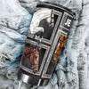 Camellia Personalized Horse Stainless Steel Tumbler - Double-Walled Insulation Vacumm Flask - Gift For Horse Lovers, Cowgirls, Cowboys, Perfect Christmas, Thanksgiving Gift 03