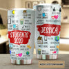 Camellia Personalized 3D Students Of 2020 Stainless Steel Tumbler - Customized Double-Walled Insulation Back To School Thermal Cup With Lid