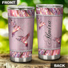Camellia Personalized Mental Style Jewelry Pink Hummingbird Stainless Steel Tumbler-Double-Walled Insulation Travel Cup With Lid