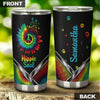Camellia Personalized Mental Hippie Sunflower Stainless Steel Tumbler-Double-Walled Insulation Travel Cup With Lid