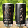 Camellia Personalized Dragon Touch My Coffee And I Will Drink It  Stainless Steel Tumbler - Customized Double-Walled Insulation Travel Thermal Cup With Lid