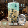 Camellia Personalized Sea Turtles I Have Kept The Faith Ceramic Stainless Steel Tumbler-Double-Walled Travel Therma Cup With Lid