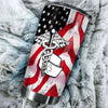 Camellia Personalized American Flag Nurse Stainless Steel Tumbler - Double-Walled Insulation Vacumm Flask - Gift For Nurse, Christmas Gift, International Nurses Day