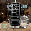 Camellia Personalized Black Queen Faith Stainless Steel Tumbler - Double-Walled Insulation Vacumm Flask - Gift For Black Queen, International Women's Day, Hippie Girls